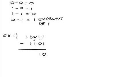 Soustraction Binaire