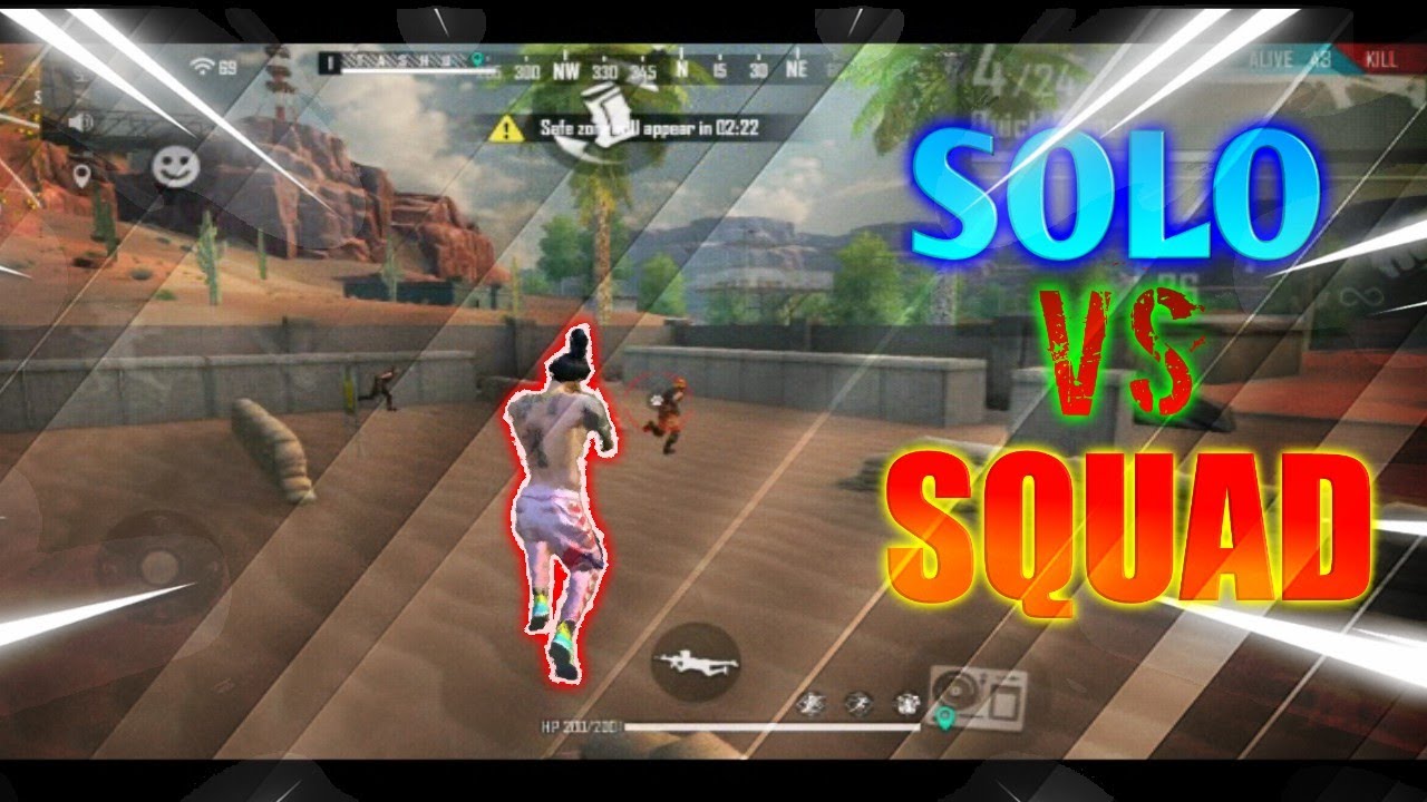 WELCOME TO THE SOLO VS SQUAD || 1 vs 4 ||legends gameplay - YouTube