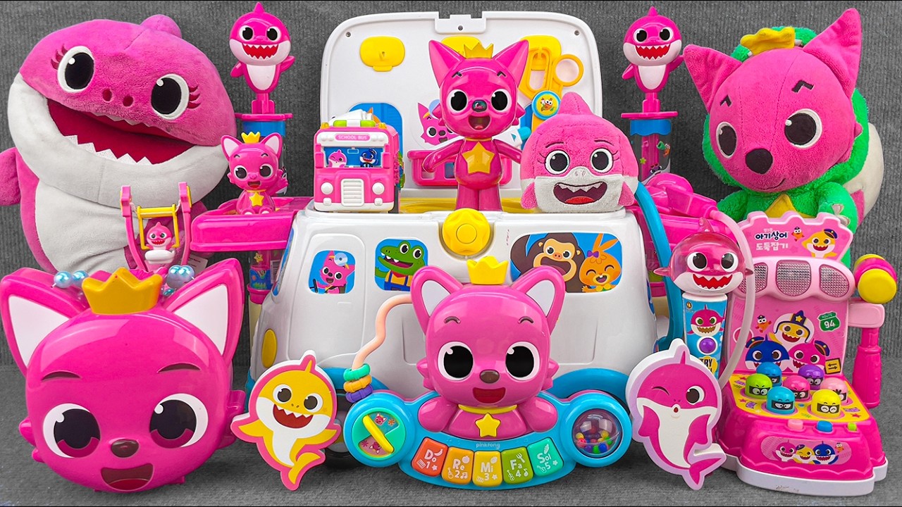 61 Minutes BABY SHARK Collection Unboxing - Satisfying Unboxing (ASMR)