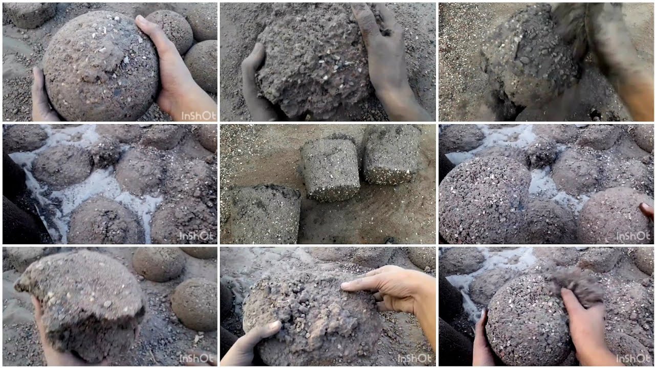 Nonstop Gritty Sand Cement Dry floor Crumbling 🫶 Dusty Crunchy Relaxing ASMR Edit 😌