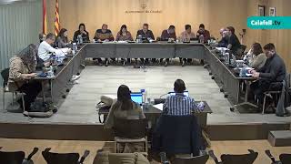 Ajuntament de Calafell: Sessió plenària ordinària, 15 de desembre de 2022