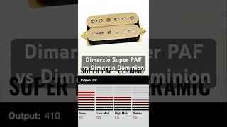 Dimarzio Super PAF vs Dimarzio Dominion