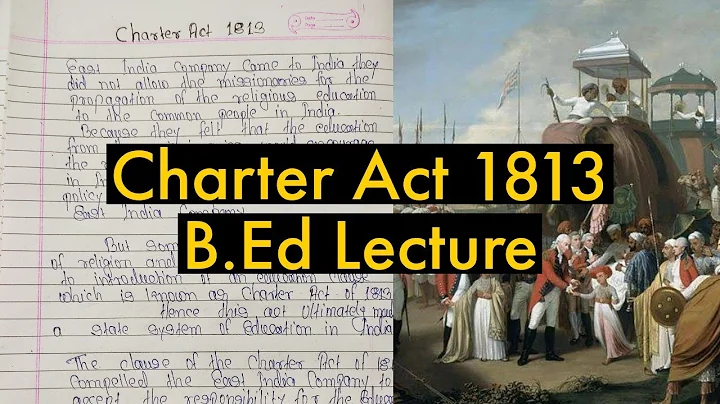 The Impact of Charter Act 1813 on Education in India