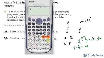 📚 How to insert the harmonic mean between two numbers