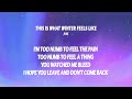 JVKE This Is What Winter Feels Like Lyrics 