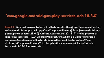 SOLVED | Manifest merger failed in Android Studio 3.5.3 | Android Studio