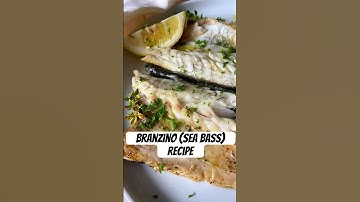 EASIEST BAKED WHOLE FISH RECIPE EVER! EUROPEAN SEA BASS — BRANZINO