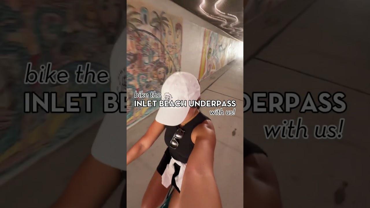 Art Tour at the Inlet Beach Underpass! 🚴‍♀️✨