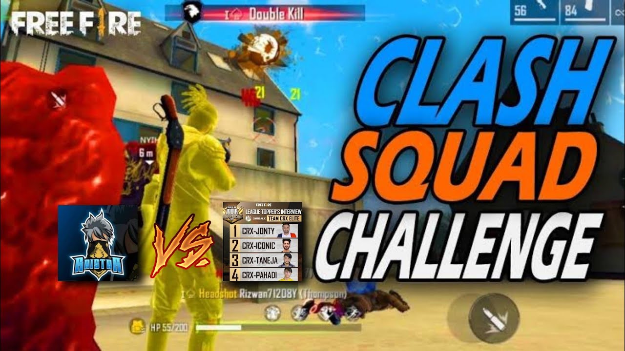 Raistar vs CRX Elite | 4 v 4  Clash Squad Challenging Match