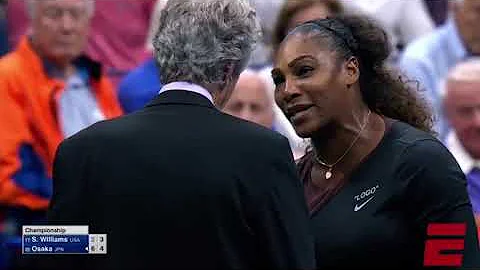 Serena Williams, no tan ‘serena’ vs Osaka - Imágenes de #espn ©️ 2018