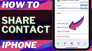 iOS 17: How to Share a Contact on iPhone