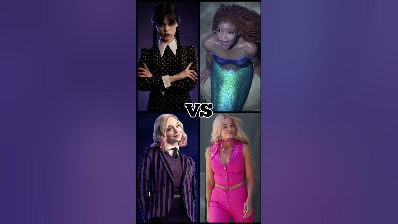 Wednesday VS Ariel VS Enid VS Barbie #shorts