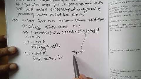 Flat belt drive - PROBLEM -DME-2 LEC-11