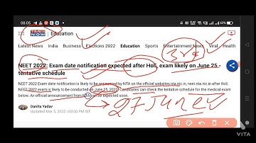 NTA Director 🎉Neet 2022 Exam Date confirmed |  Date of application form | neet 2022 latest news