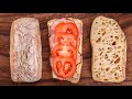 Beautiful opencrumb 24hour cold fermented noknead ciabatta recipe