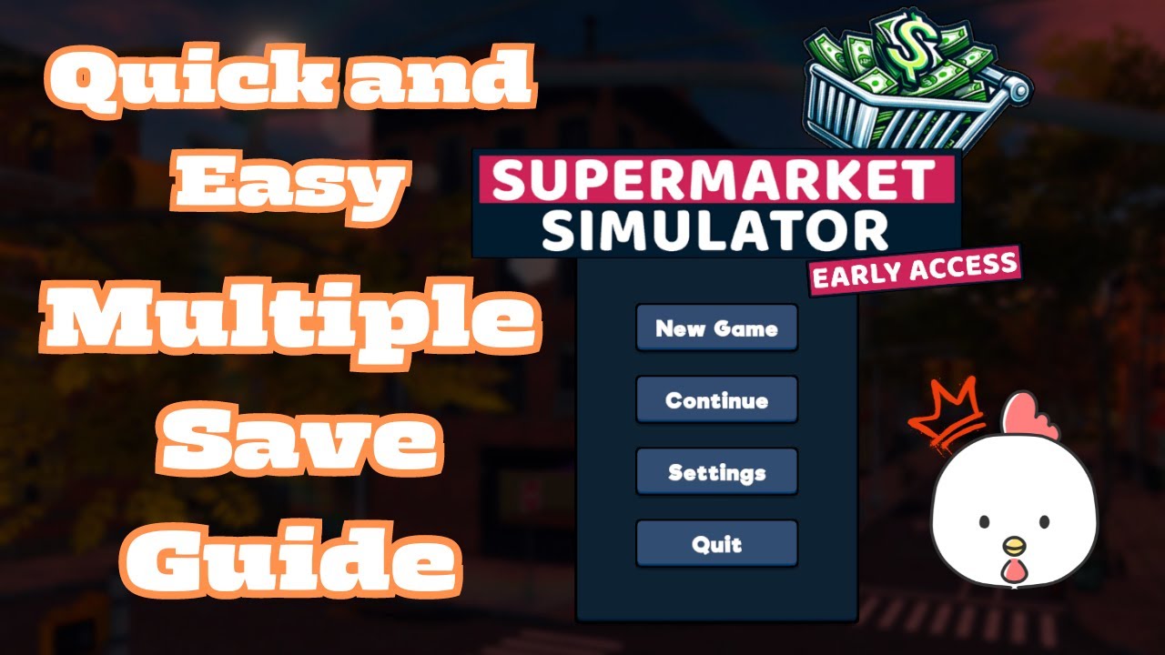 Supermarket Simulator - How to create multiple saves - YouTube