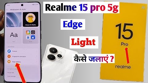Realme 15 pro 5g edge lighting setting l how to edge light in realme 15 pro 5g l #edgelighting ll