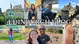 EDINBURGH VLOG: calton hill, edinburgh castle, victoria street (diagon alley), ross got a tattoo!