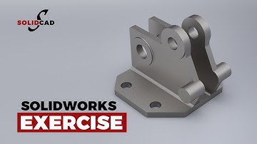 SolidWorks Exercise 16 | Certified SolidWorks Associate (CSWA) | SolidWorks Tutorial | SolidCad