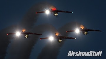 Aeroshell Aerobatic Team Night Show - EAA AirVenture Oshkosh 2023