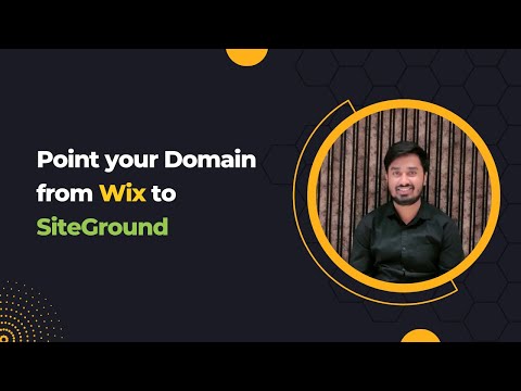 Point your domain from Wix to Siteground