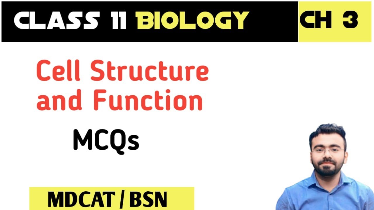 cell structure and function mdcat mcqs | MDCAT 2026