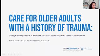 Care for Older Adults with a History of Trauma