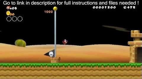New Super Mario Bros Wii: Gravity Mod Easy way to mod!