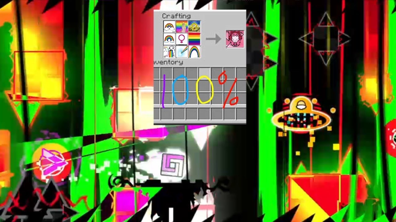 [Extreme demon] "RAINBOW GIRL" 100% by LLoom