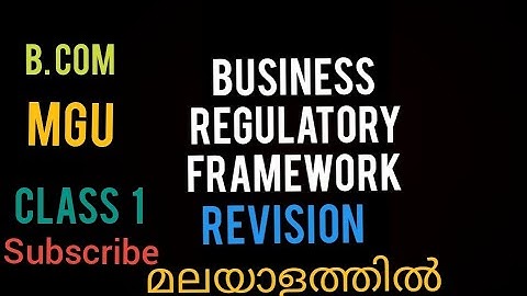 Business Regulatory Framework|Revision Class 1 IContract - Essentials|B.Com|MGU|BRF|Malayalam|MGU