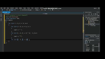 C++ program to print diamond