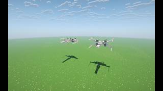 How to Build X-Wing in Minecraft (1:1 Tutorial)