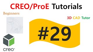 Display Style, Section and Perspective View in CREO | Creo Tutorials for Beginners #29