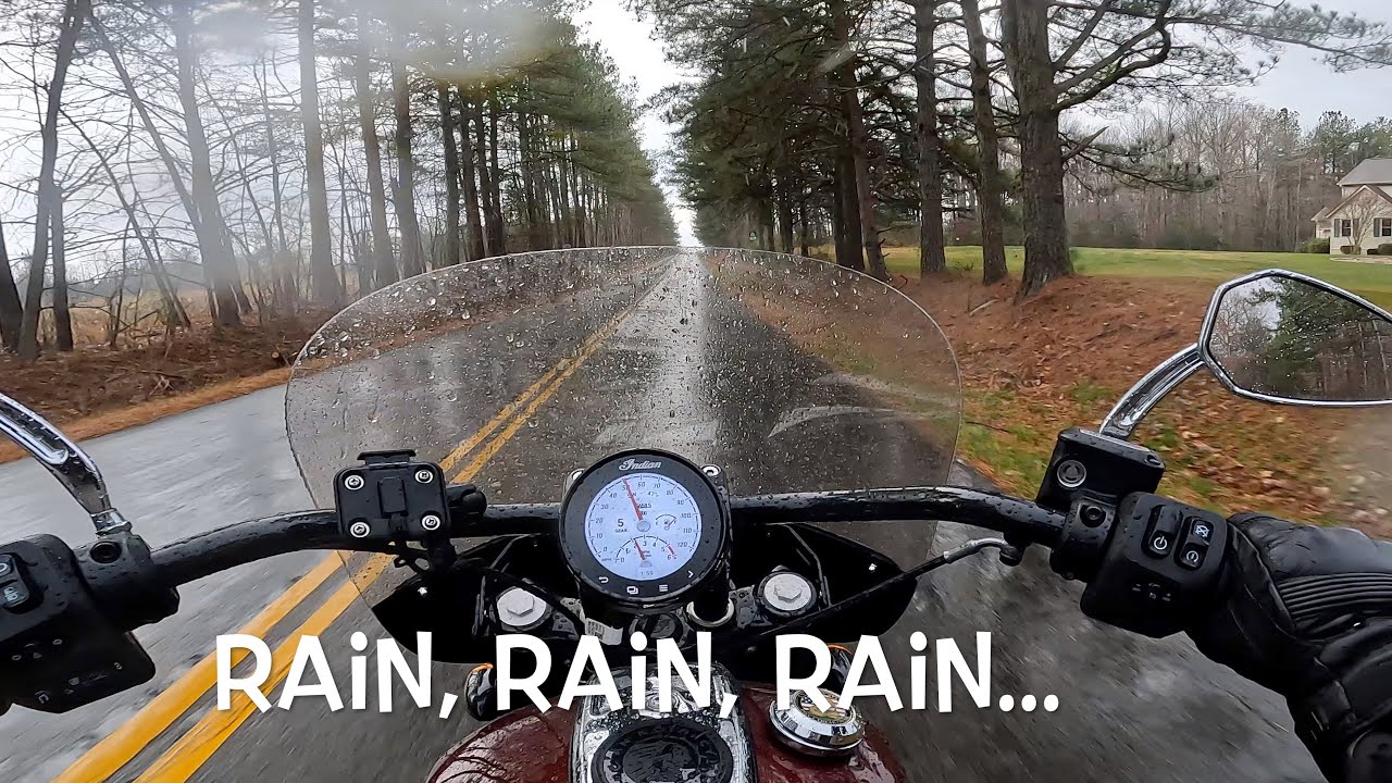 Riding motorcycle in the rain. Tips? Do you cover your rear and front