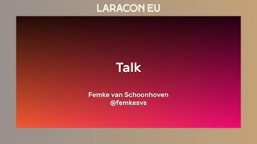 Femke van Schoonhoven - Stop listening to the internet - Laracon 2017