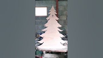 Scroll Saw Christmas Tree Prop 🎄🌲#shorts #christmas #diychristmastree