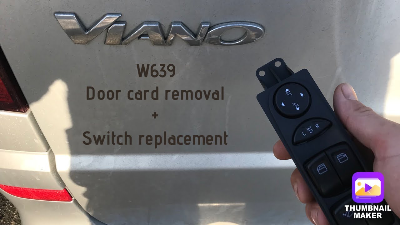 Mercedes Vito/Viano W639 door card removal and switch replacement YouTube