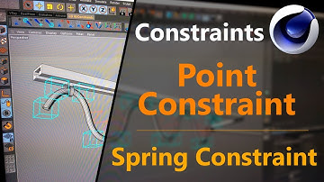 C4D Constraints Series - Part 7 - Spring & point constraint for dynamic hose