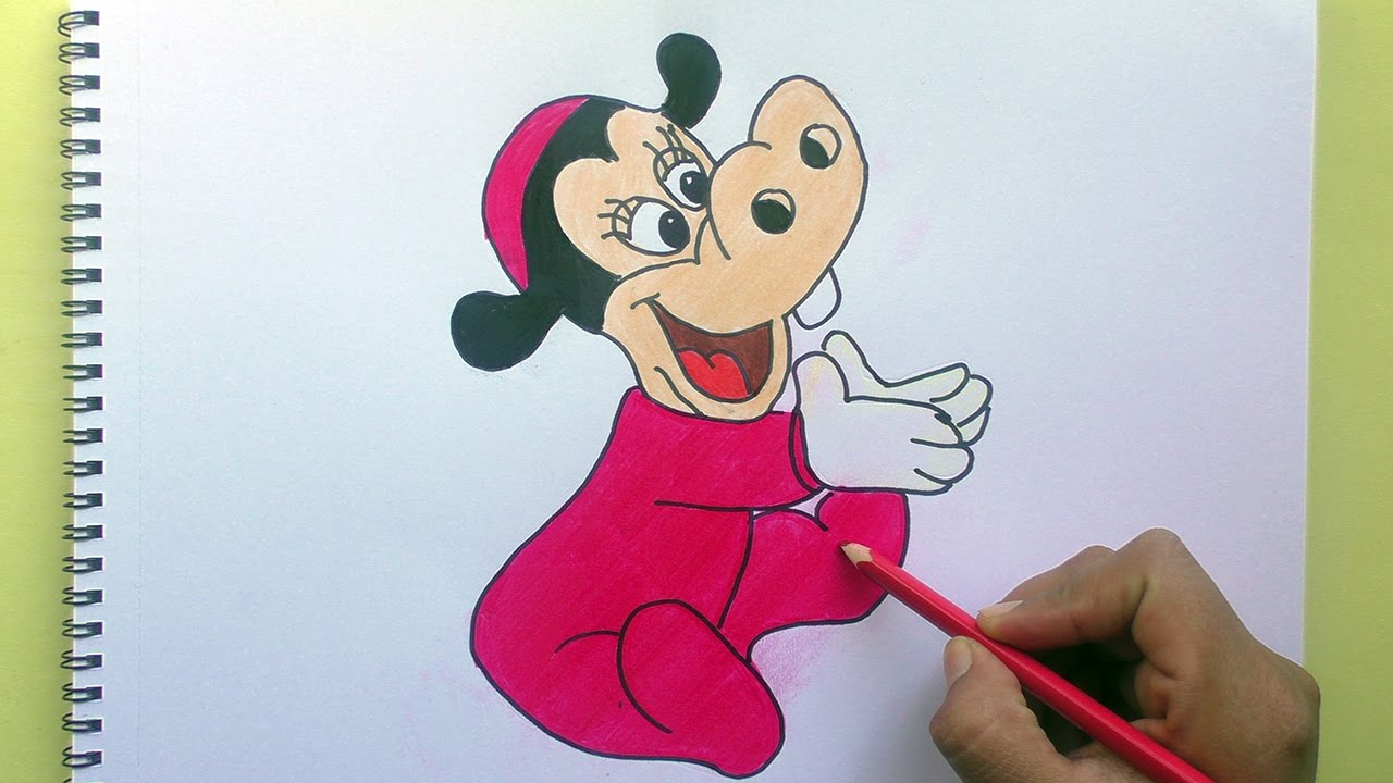 Dibujando y pintando a Clarabella Baby (Mickey Mouse) - Drawing and ...