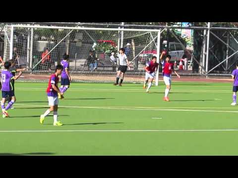 李求恩vs滙基(2014.11.24.D3K3學界足球甲組四強)之入球1:0~滴地笠死球