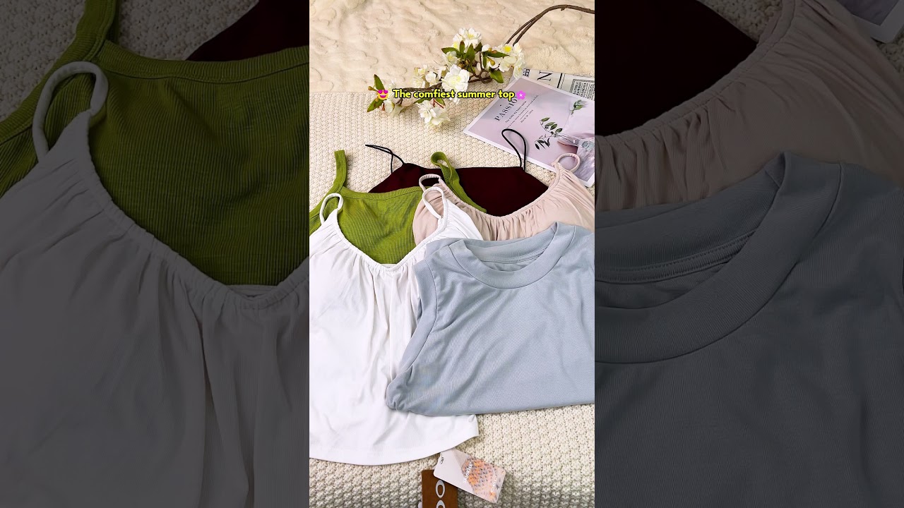 The hottest item this summer is… brami tops (built-in bra tanks)!