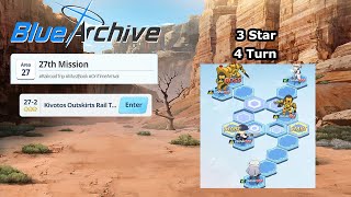 Blue Archive Global - Story Stage Normal 27-2 3 Star & 4 Turn Clear