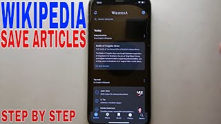 ✅  How To Save Articles In Wikipedia 🔴