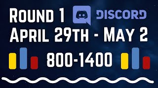29th April to 2nd May | Round 1 editorial rating 800-1400 | CP from scratch