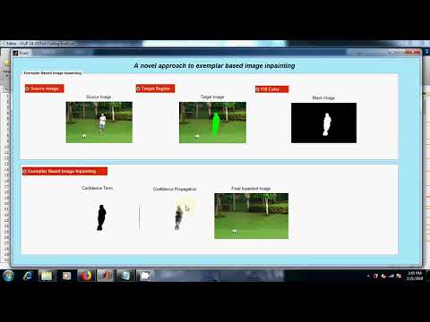 Image Inpainting | Image Processing Projects | MATLAB