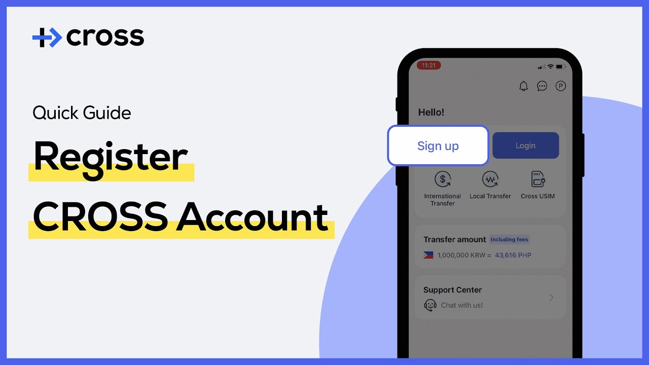 Quick Guide : Register CROSS Account