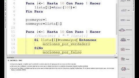 Mayor de una lista con PSEINT TIC 2 Bachillerato IES Monterroso