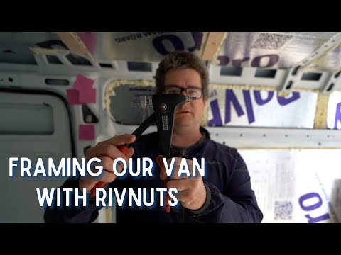 ⁣Framing Our Campervan with Rivet Nuts | Promaster Van Build 7