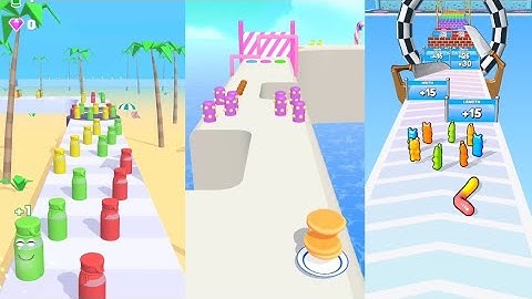 Juice Run Vs Pancake Run Vs Gummy Worm Go - All Levels SpeedRun Gameplay Walkthrough