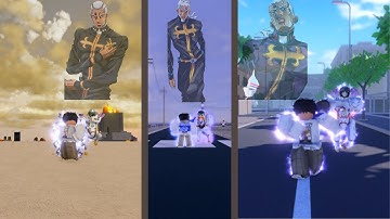 Using Made in Heaven in different Roblox Jojo Games